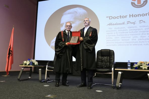 University of Tirana Awards Prof. Sabri Hamiti “Doctor Honoris Causa”