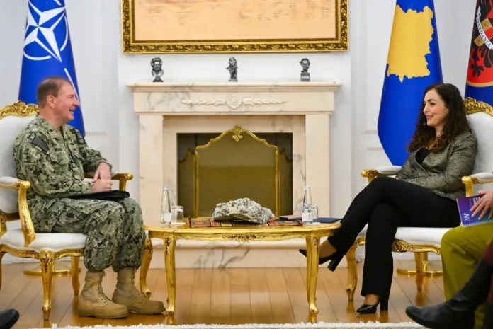 Osmani Meets NATO Admiral, Highlights Security Challenges in Northern Kosovo