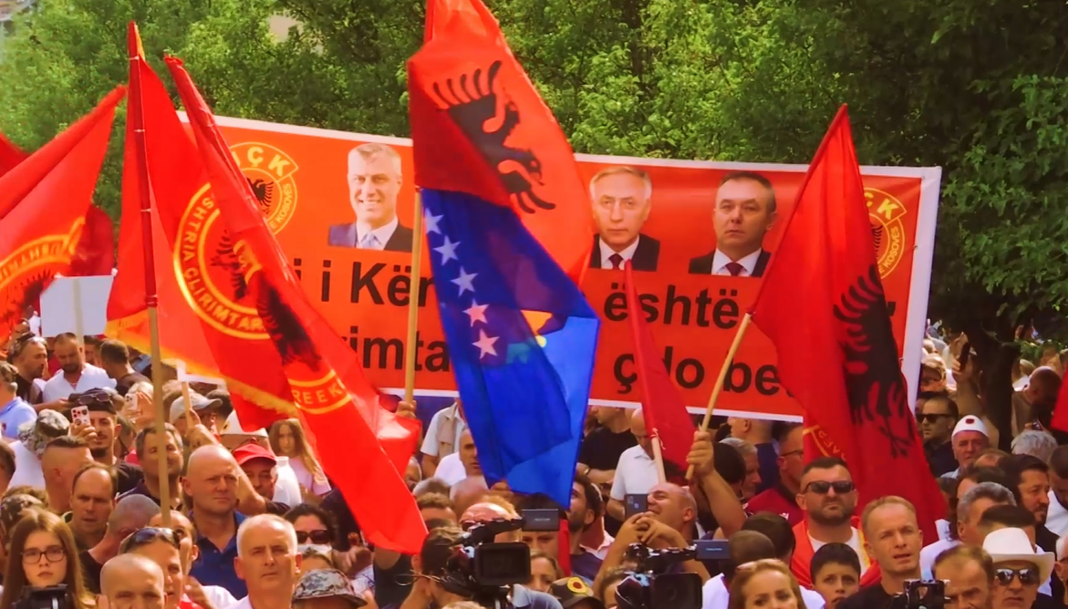 Nationwide Protest in Tirana on October 17 in Support of Former KLA Commanders in The Hague