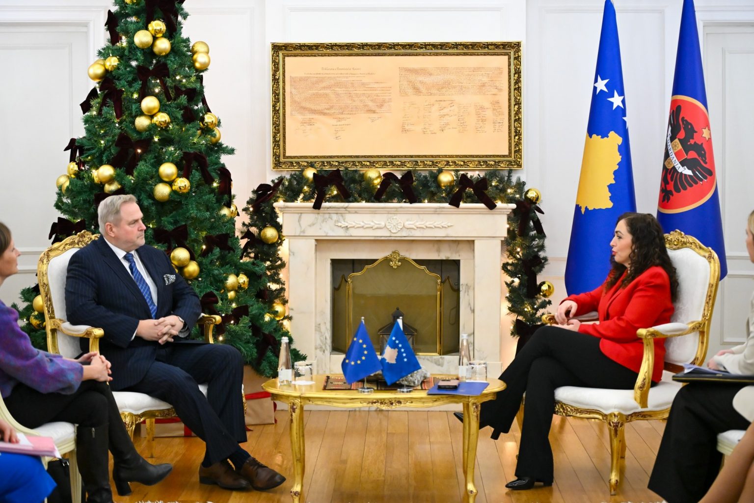 Osmani urges EU to lift measures in meeting with Terras
