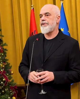 Rama at the Year-End Celebration with Tirana Socialists