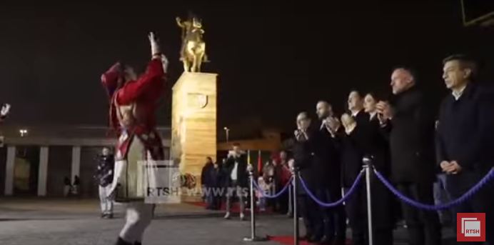 FM Spiropali pays tribute to national hero George Kastrioti Skanderbeg in Skopje