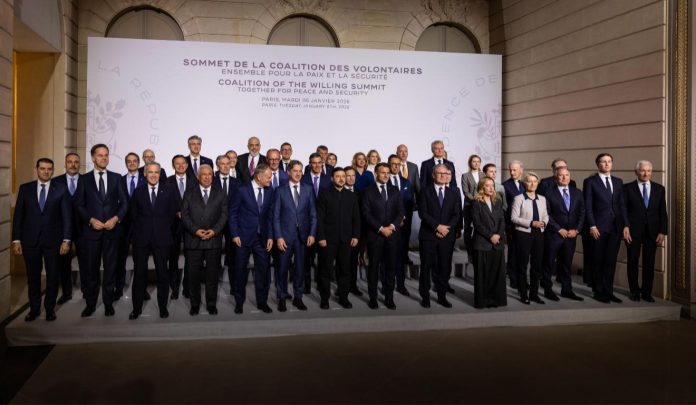 Family photo: Rama at the “Coalition of the Willing for Ukraine” summit in Paris