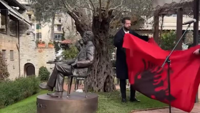 Bronze statue unveiled in memory of Ismail Kadare