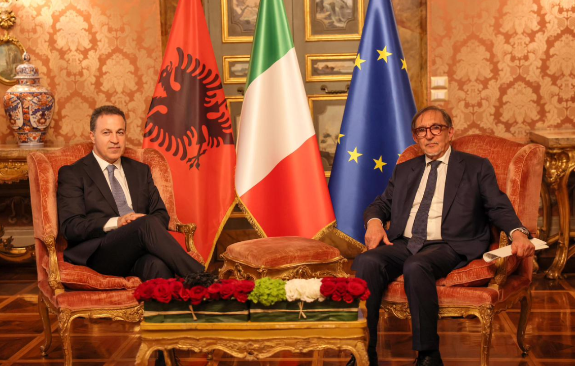 Assembly Speaker Peleshi meets Italian Senate President La Russa; Strategic partnership for European future