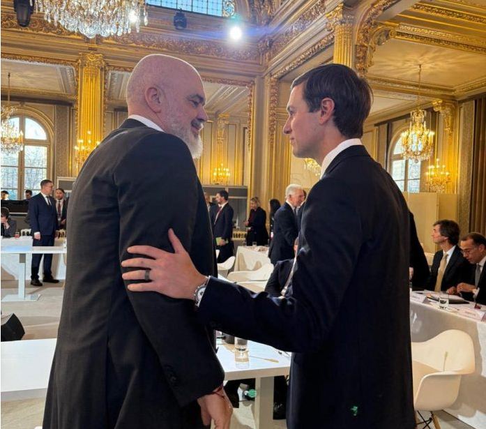 PM Rama meets Jared Kushner in Paris
