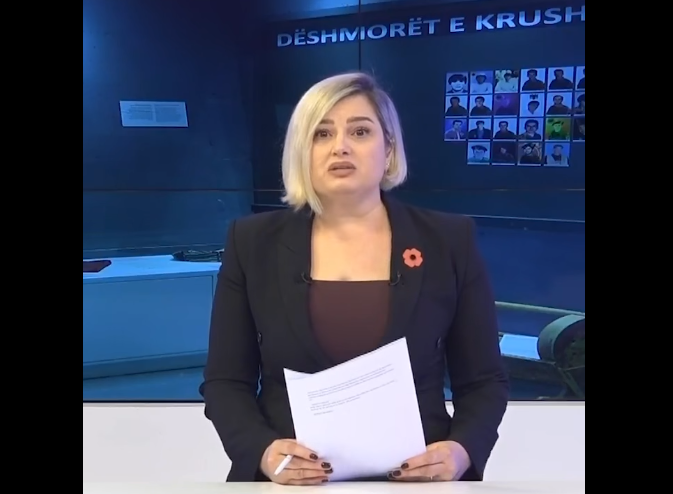Radio Television of Kosova presenter breaks down in tears while reporting on Reçak massacre commemoration