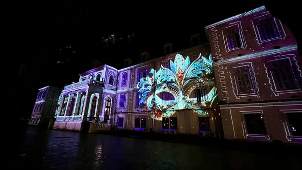 Carnivals Begin in Shkodër with Light Show on City Hall