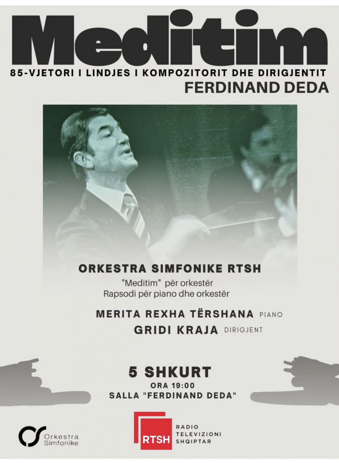 RTSH Symphony Orchestra presents “Meditation” in honor of Ferdinand Deda