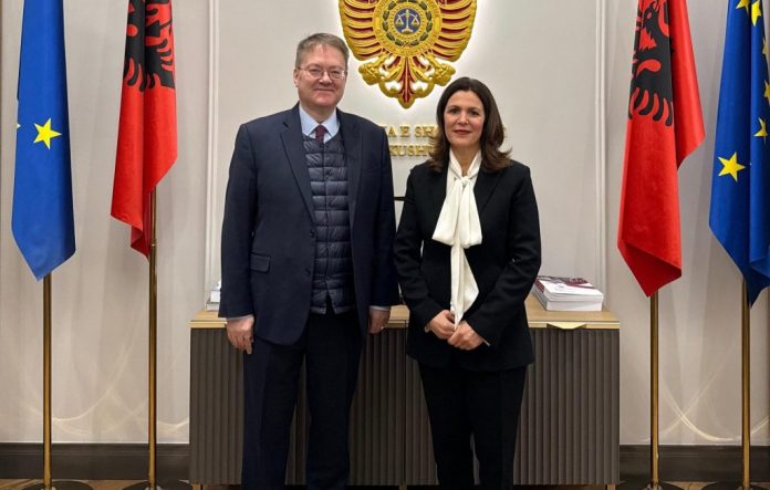 Papajorgji Meets Ambassador Abbott, Discusses Strengthening Rule of Law