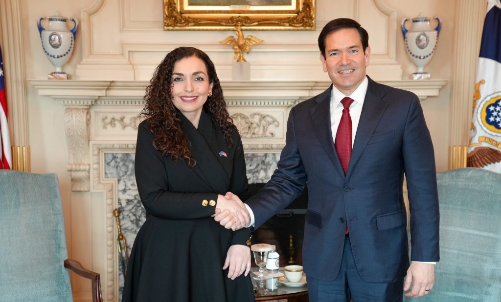 Kosova’s President Osmani meets Rubio: We discussed strengthening our alliance