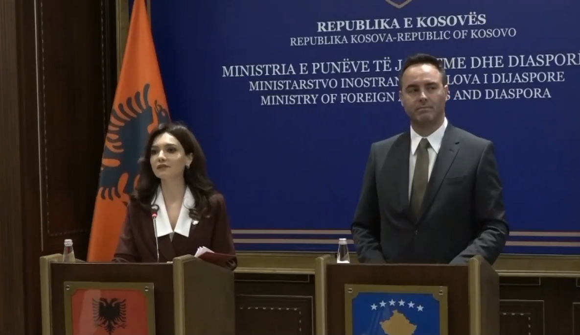 Albania’s FM Elisa Spiropali and Kosova’s FM Glauk Konjufca: Coordination key to European future
