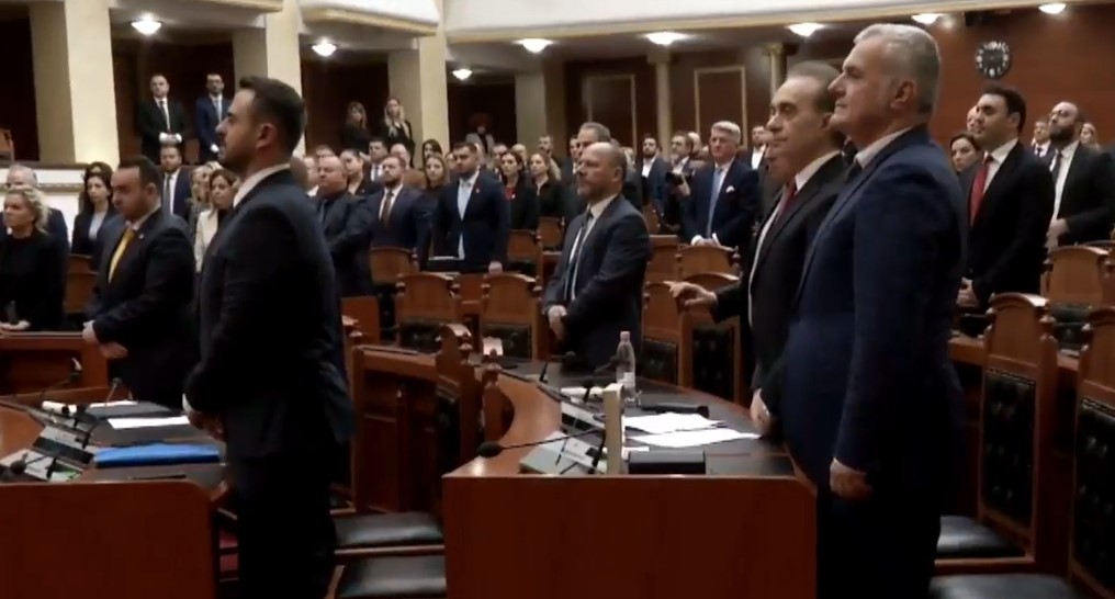 Assembly of Albania observes minute of silence for Kosova Liberation Army and Tomor Dosti