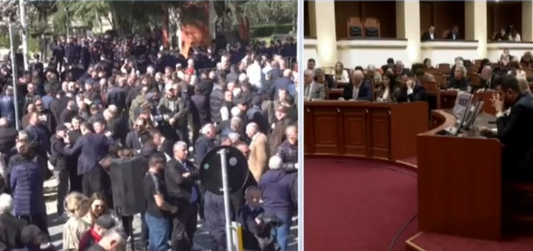 Assembly of Albania rejects authorization request regarding MP Balluku; opposition protest held outside