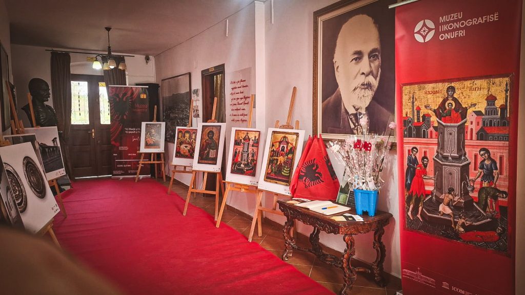 Icons of Berat displayed at Independence Museum in Vlora