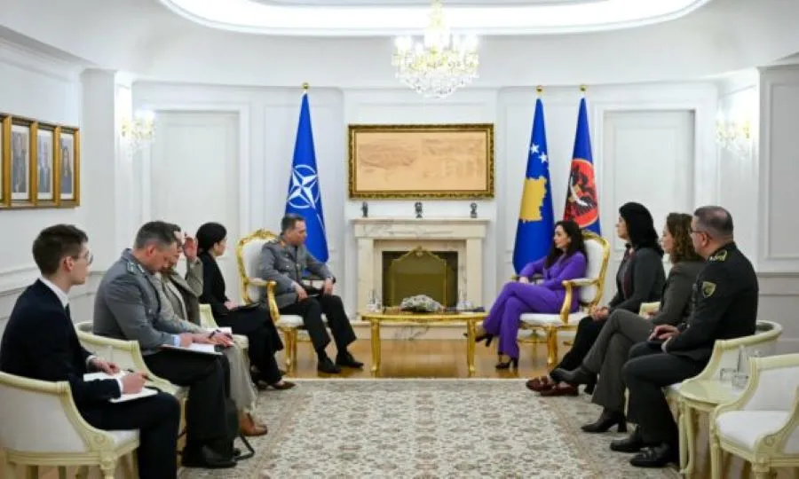 Kosova’s President Osmani meets NATO officials, expresses gratitude for security support