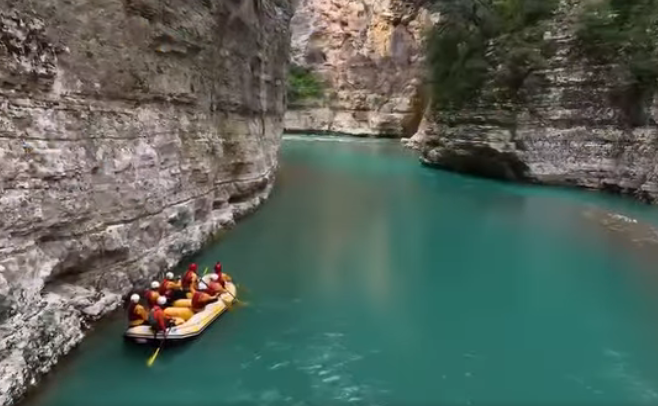 Unique views of the Osum canyons in Skrapar