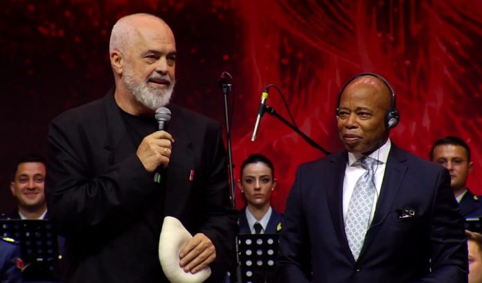 Rama grants Albanian passport to former New York mayor Eric Adams