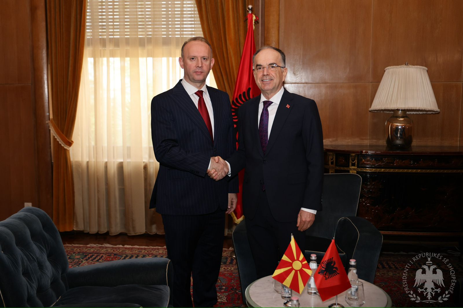 President Begaj urges Albanian-language law exams, stresses rights during meeting with North Macedonia Parliament Speaker