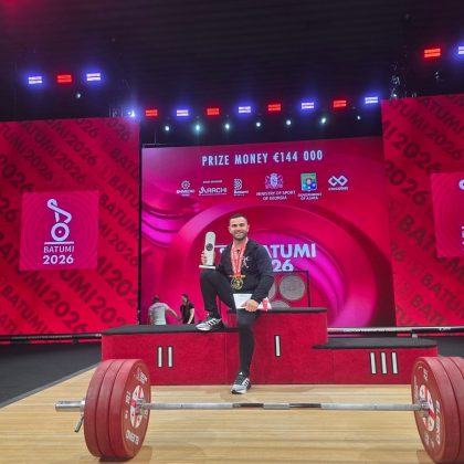 Briken Calja crowned European champion in clean and jerk in Batumi