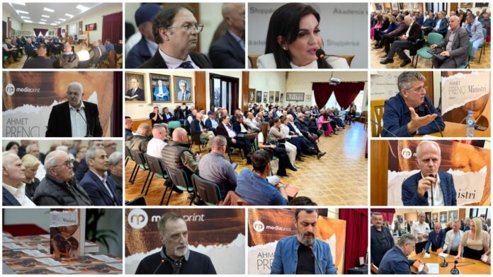 Ahmet Prençi Promotes New Novel “The Minister” at the Academy of Sciences