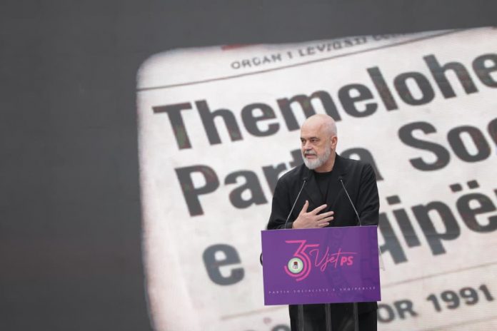 Rama: Socialist Party Moves Albania Closer to EU on 35th Anniversary