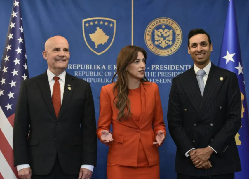 Kosova Acting President Haxhiu receives US congress members in Presidency