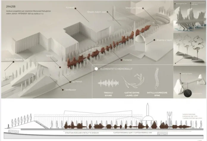 “Zâni i Lirisë” Wins Design for Adem Jashari Memorial in Prishtina