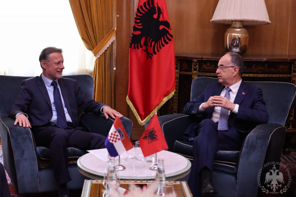 President Begaj Meets Croatian Parliament Speaker in Tirana, Pushes Forward EU Accession Talks and Chapter Closures