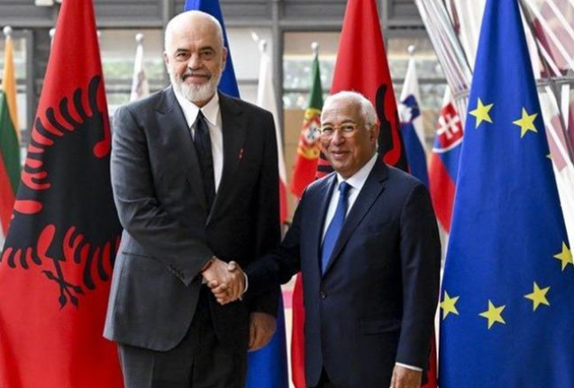 Prime Minister Rama hosts European Council President Costa in Tirana