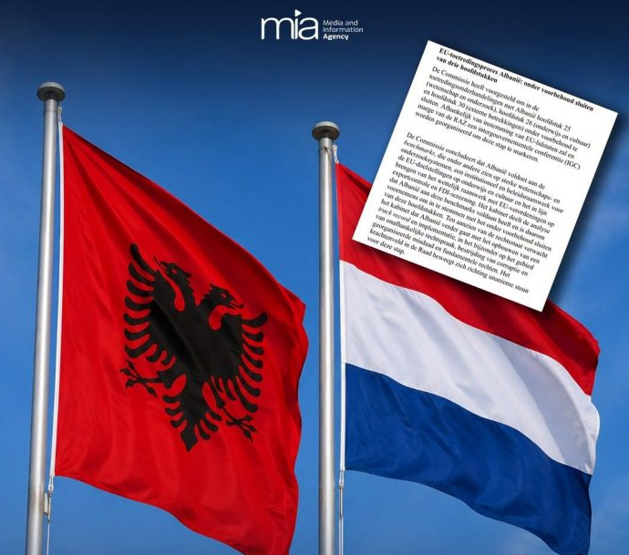 Dutch government confirms support for closing 3 Albania – EU negotiation chapters
