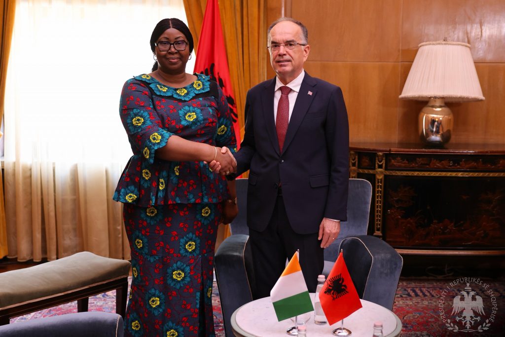 President Begaj receives credentials from new Ivory Coast ambassador