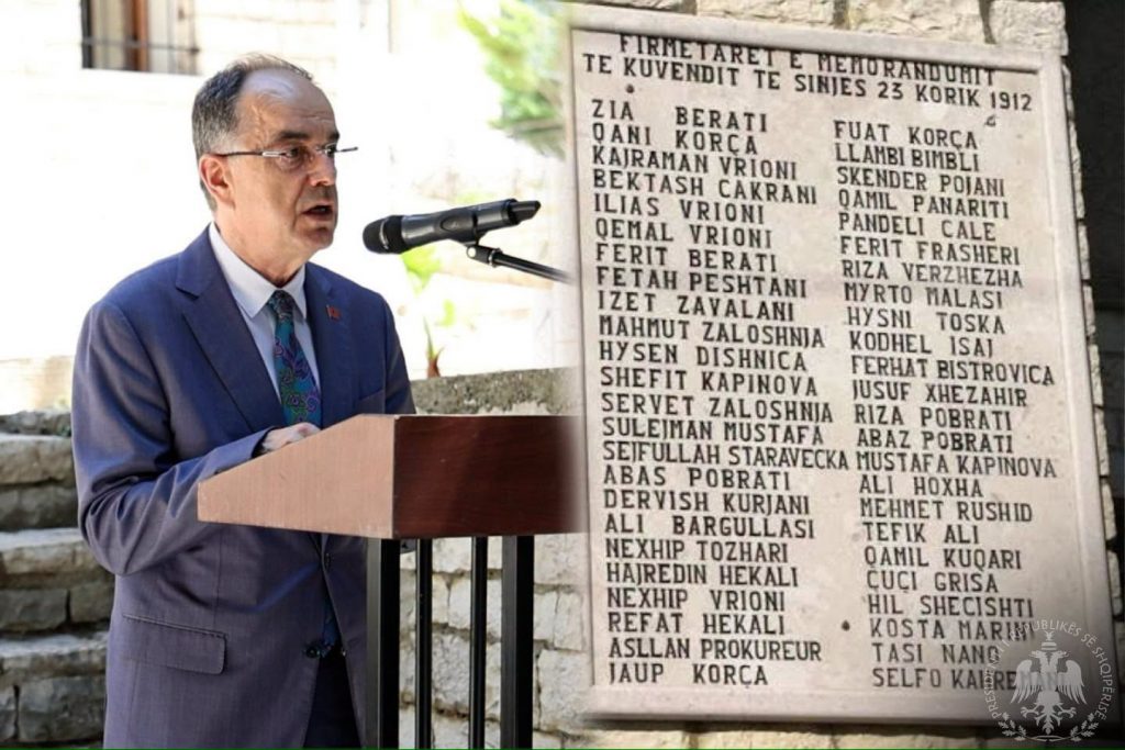 President Begaj recalls Sinja Assembly’s role in Albania’s independence movement