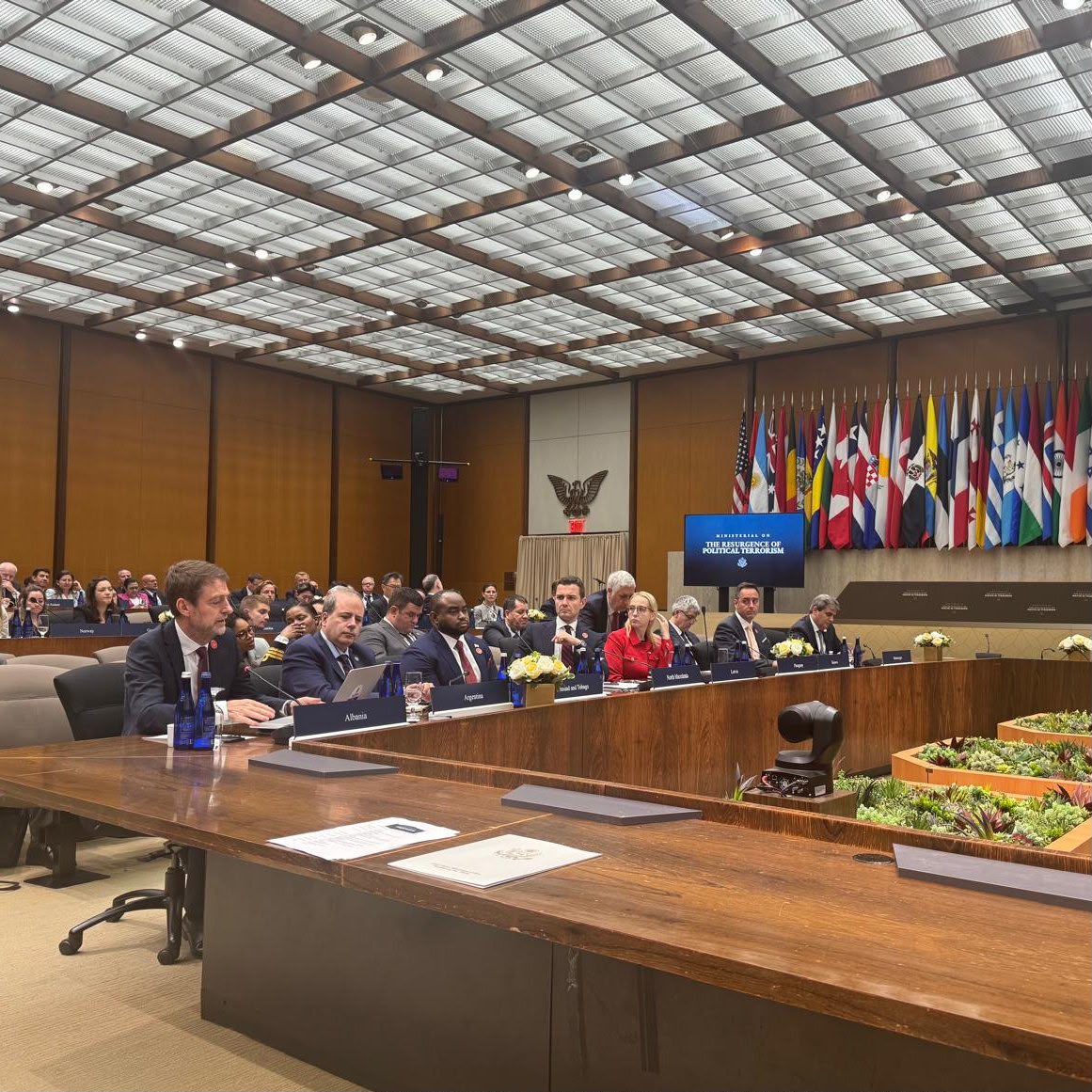 FM Hoxha attends Washington, D.C. ministerial; Albania strengthens defenses against hybrid threats