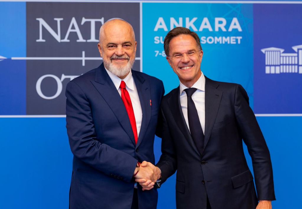 PM Rama meets Rutte at NATO Summit in Ankara