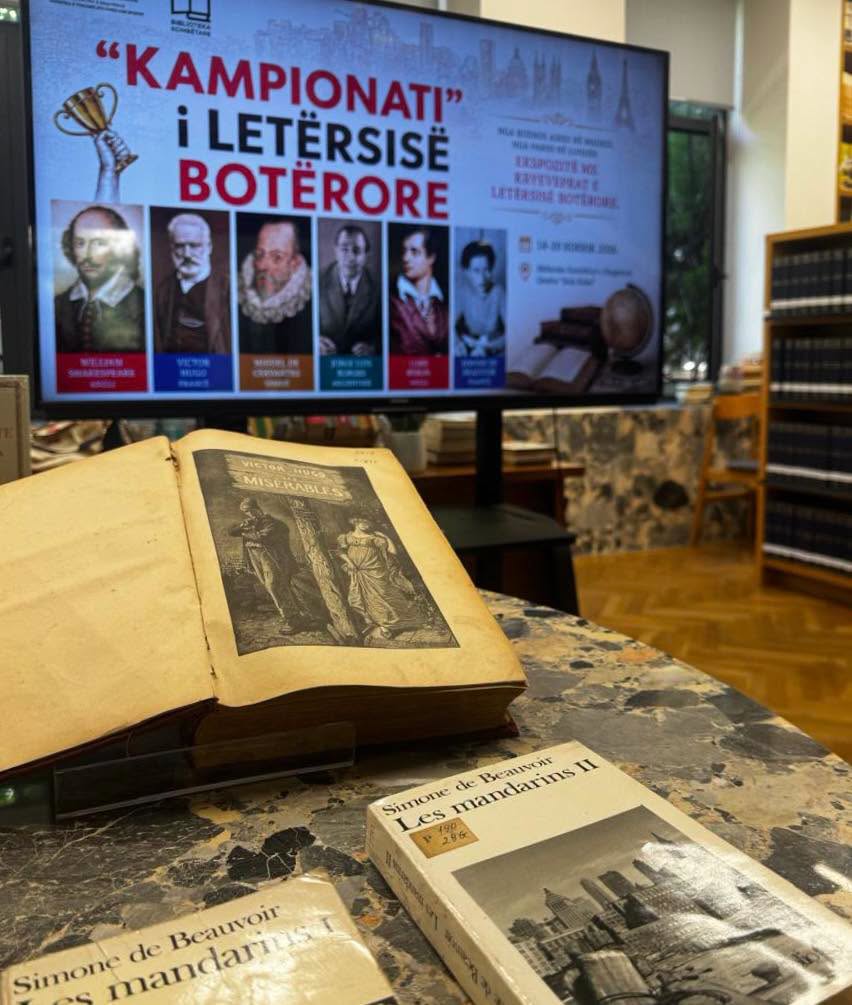 World literature exhibition brings global classics to Albania’s National Library