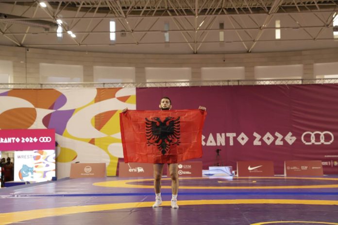 Albania wins its first gold medal at Taranto 2026