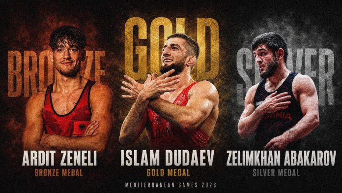“Begaj Hails Albania’s Wrestling Success with Three Medals at Taranto 2026”