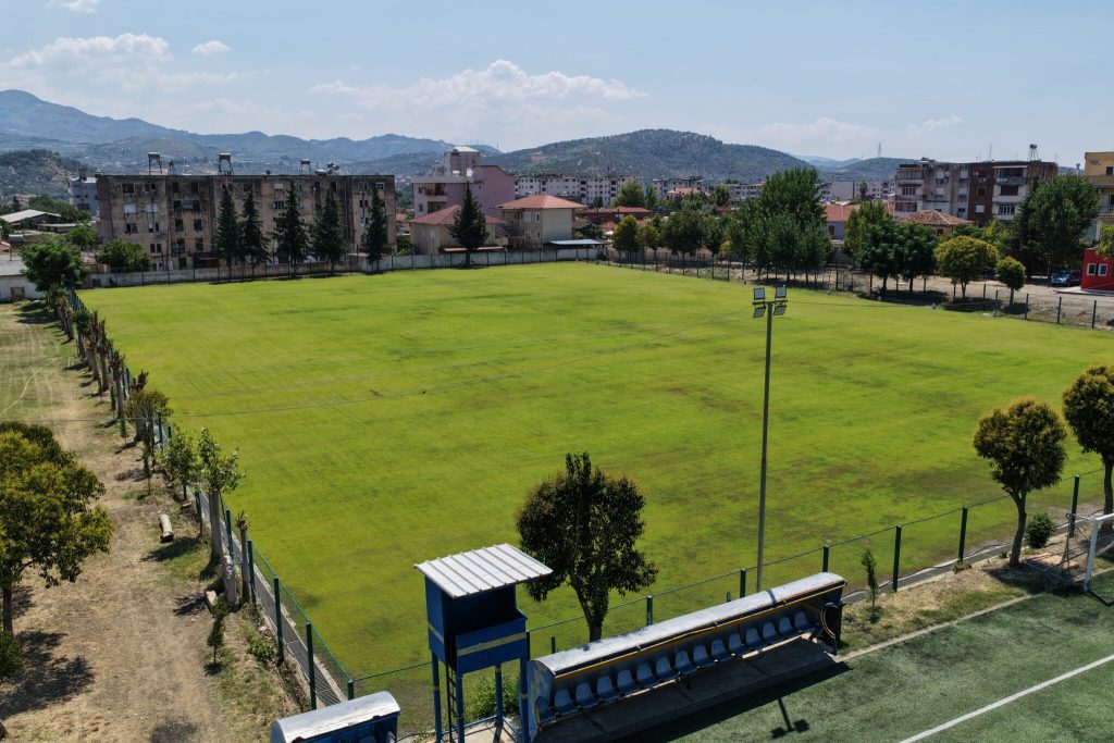 Elbasan sports complex gets renovated natural grass pitch