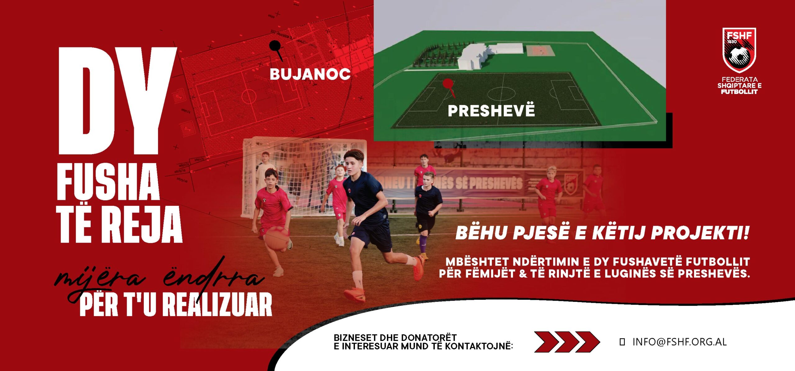 Albanian Football Federation seeks donors for 2 football fields for ethnic Albanians in southern Serbia’s Presheva Valley
