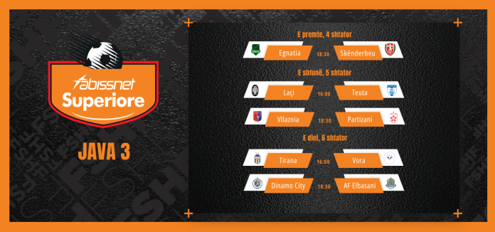 Abissnet Superiore: Matchday 3 to be played over three days
