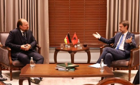FM Hoxha meets German Bundestag EU affairs committee chairman