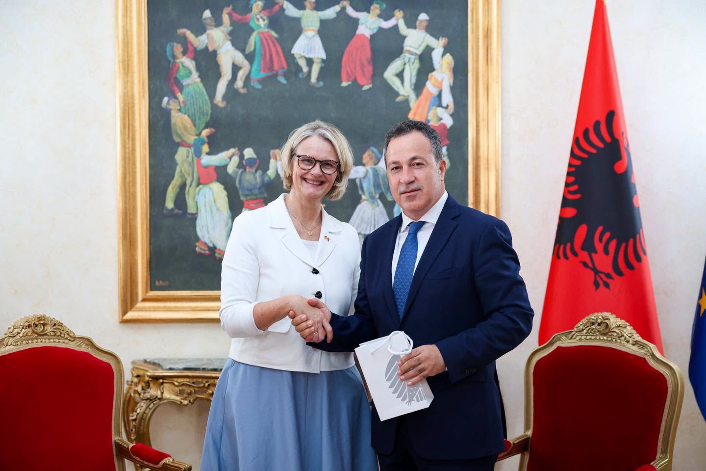 Peleshi meets German Bundestag Tourism Committee Chair