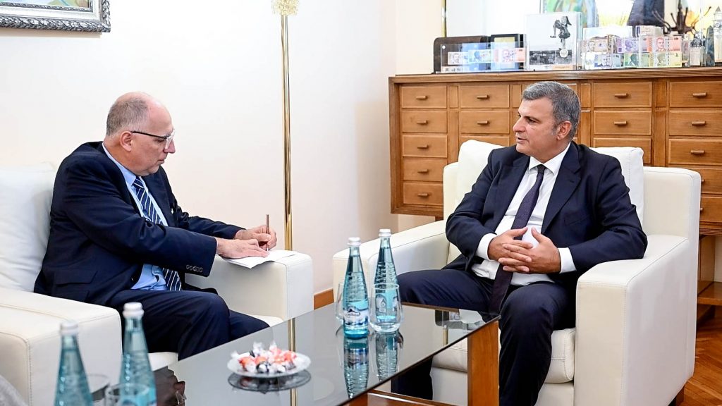 Albania’s central bank governor and French economic official discuss stronger cooperation