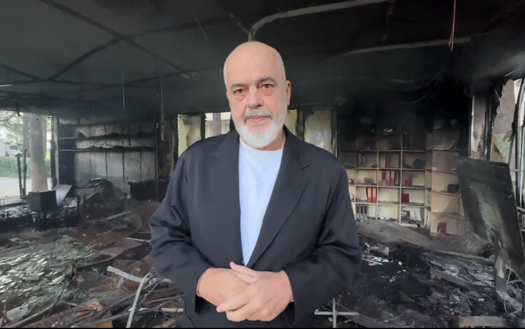 Rama Condemns Protest Damage at European College, Warns of Legal Consequences