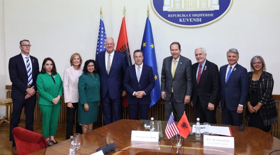 Speaker Peleshi meets United States House delegation to strengthen strategic partnership