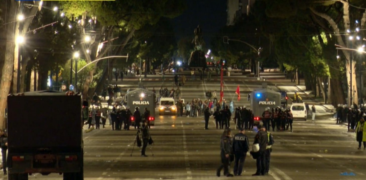 Tensions rise during separate protests in Tirana