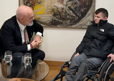 Rama Meets Young Man with Disability, Calls for Peaceful Dialogue