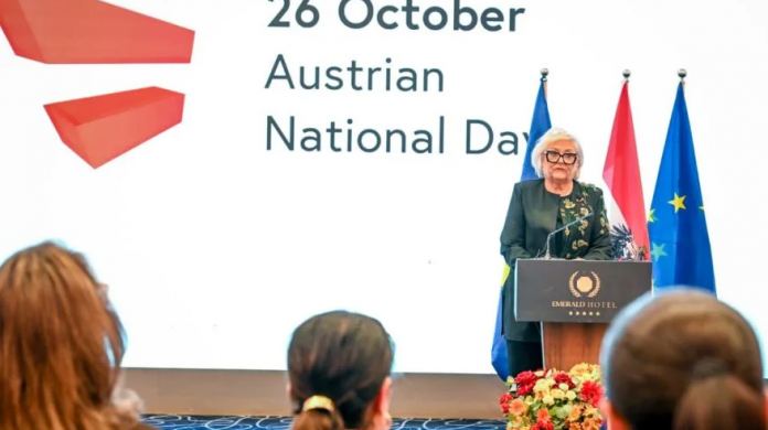 Présidente Shiroka-Pula a assisté à la commémoration de la fête nationale autrichienne