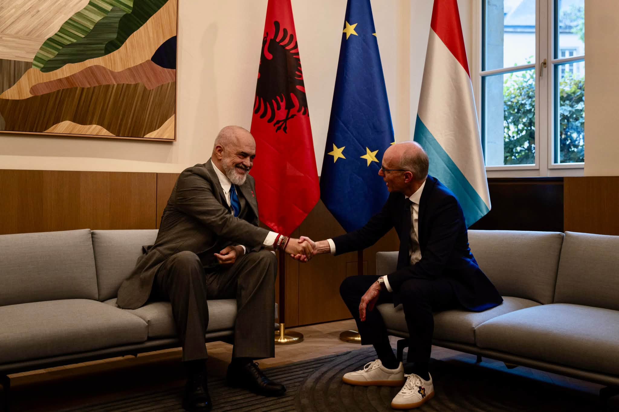 Albania e Lussemburgo, incontro tra Rama e Frieden: dal 2027 un volo diretto tra i due Paesi